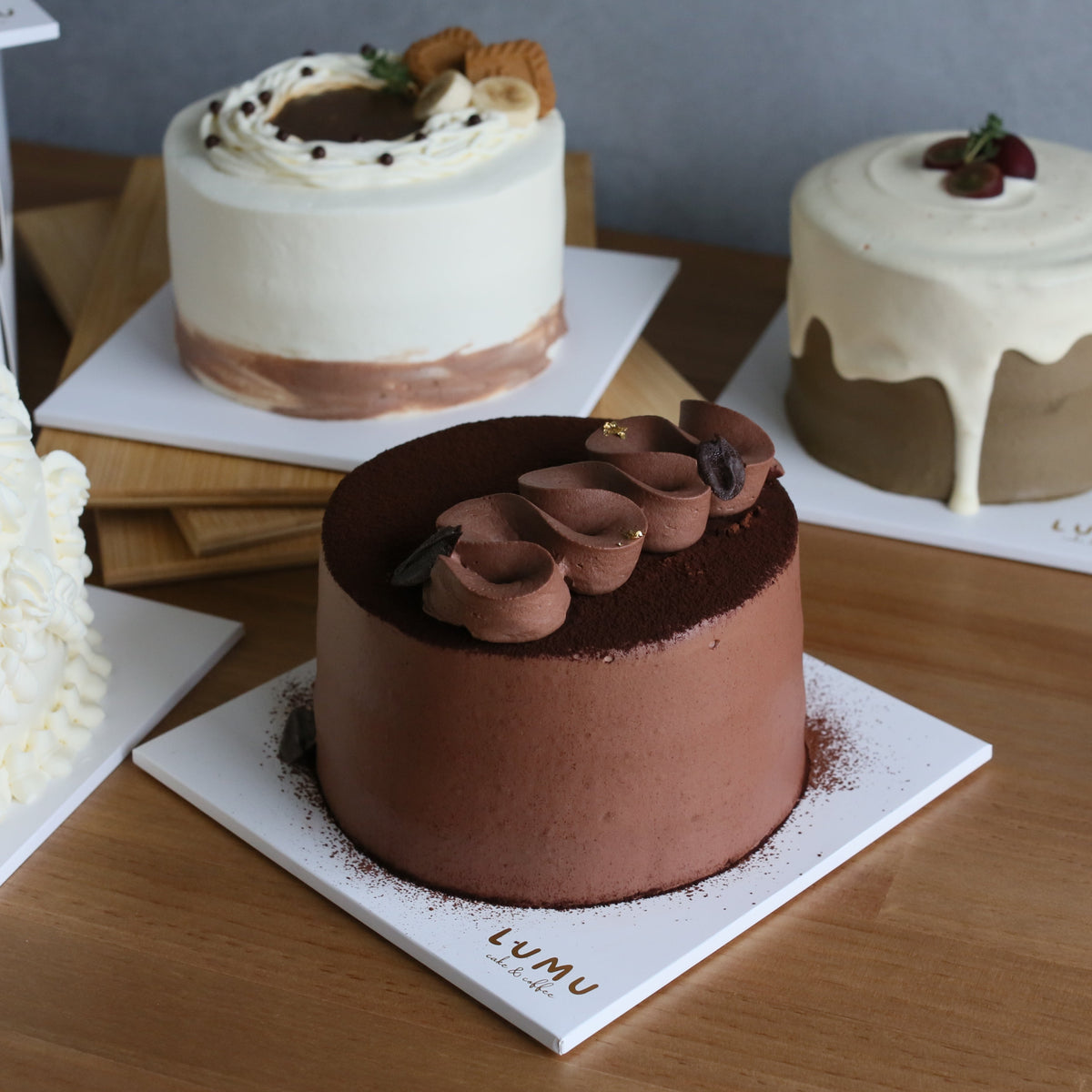 Classic chocolate chiffon cake from LUMU Cake & Coffee in Adelaide